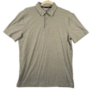 FLX Mens M Luxury Soft Wander SS Polo Shirt Travel Leisure Stretch Golf Preppy